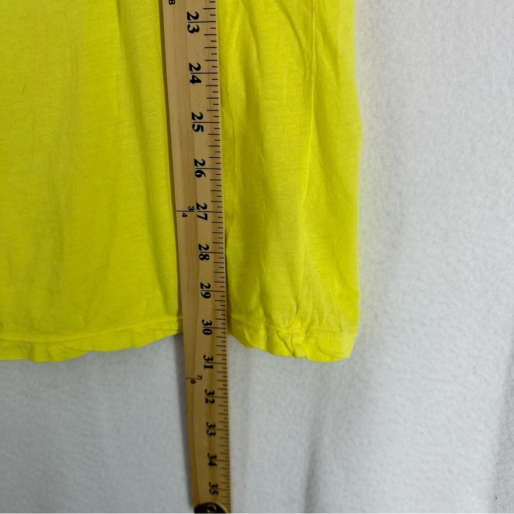 Heritage 1981 Short Sleeve Ruched Sleeve Basic T Shirt Womens Small Yellow‎ - Picture 5 of 9